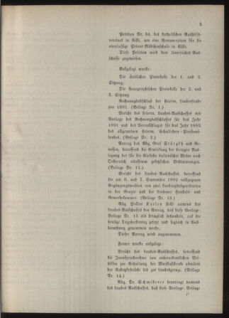 Stenographische Protokolle über die Sitzungen des Steiermärkischen Landtages 18920916 Seite: 11