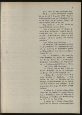 Stenographische Protokolle über die Sitzungen des Steiermärkischen Landtages 18920916 Seite: 13