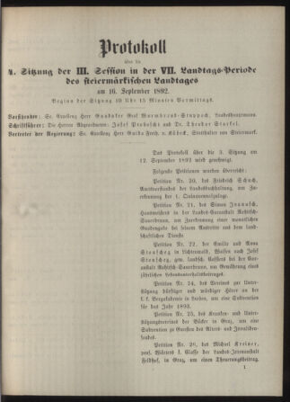 Stenographische Protokolle über die Sitzungen des Steiermärkischen Landtages 18920916 Seite: 9