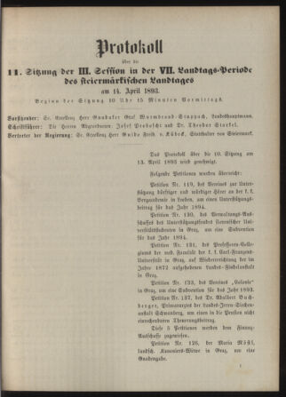 Stenographische Protokolle über die Sitzungen des Steiermärkischen Landtages 18930414 Seite: 13