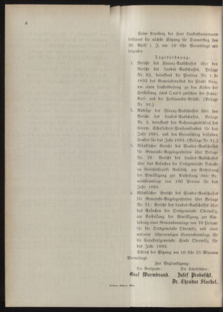 Stenographische Protokolle über die Sitzungen des Steiermärkischen Landtages 18930419 Seite: 8