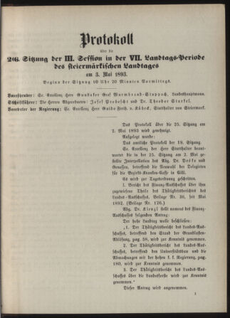 Stenographische Protokolle über die Sitzungen des Steiermärkischen Landtages 18930503 Seite: 39