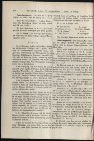 Stenographische Protokolle über die Sitzungen des Steiermärkischen Landtages 18950208 Seite: 2