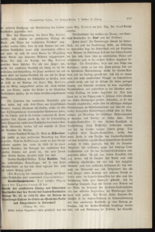 Stenographische Protokolle über die Sitzungen des Steiermärkischen Landtages 18950213 Seite: 7