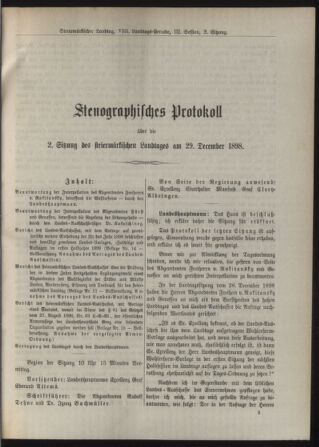 Stenographische Protokolle über die Sitzungen des Steiermärkischen Landtages