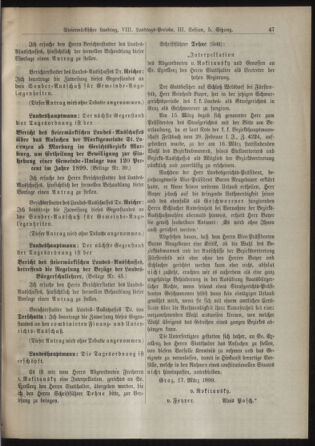 Stenographische Protokolle über die Sitzungen des Steiermärkischen Landtages 18990317 Seite: 7