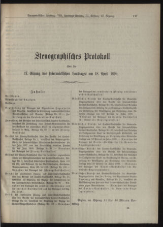 Stenographische Protokolle über die Sitzungen des Steiermärkischen Landtages