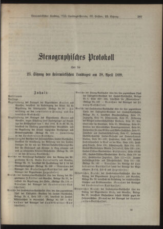 Stenographische Protokolle über die Sitzungen des Steiermärkischen Landtages