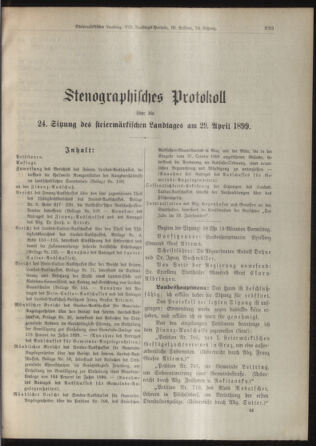 Stenographische Protokolle über die Sitzungen des Steiermärkischen Landtages