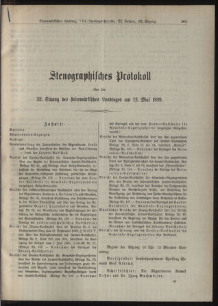 Stenographische Protokolle über die Sitzungen des Steiermärkischen Landtages 18990512 Seite: 1