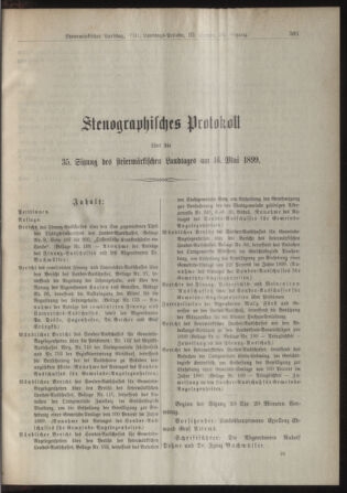 Stenographische Protokolle über die Sitzungen des Steiermärkischen Landtages 18990516 Seite: 1