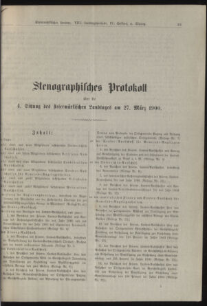 Stenographische Protokolle über die Sitzungen des Steiermärkischen Landtages