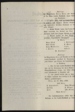 Stenographische Protokolle über die Sitzungen des Steiermärkischen Landtages 19000329 Seite: 8