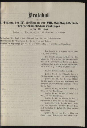 Stenographische Protokolle über die Sitzungen des Steiermärkischen Landtages 19000330 Seite: 7