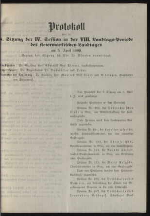 Stenographische Protokolle über die Sitzungen des Steiermärkischen Landtages 19000405 Seite: 13