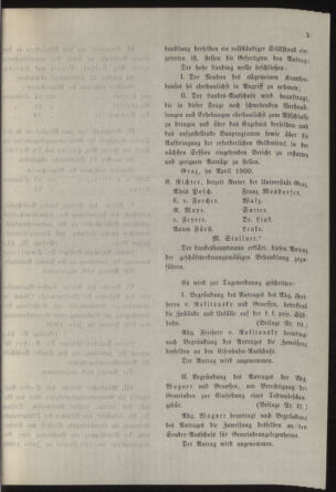 Stenographische Protokolle über die Sitzungen des Steiermärkischen Landtages 19000407 Seite: 19