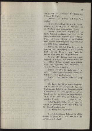 Stenographische Protokolle über die Sitzungen des Steiermärkischen Landtages 19000503 Seite: 139