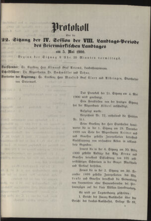 Stenographische Protokolle über die Sitzungen des Steiermärkischen Landtages 19000505 Seite: 73