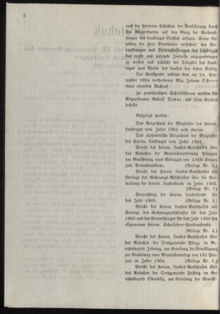 Stenographische Protokolle über die Sitzungen des Steiermärkischen Landtages 19040926 Seite: 2