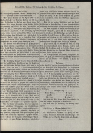 Stenographische Protokolle über die Sitzungen des Steiermärkischen Landtages 19040927 Seite: 15