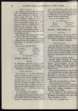 Stenographische Protokolle über die Sitzungen des Steiermärkischen Landtages 19040927 Seite: 16