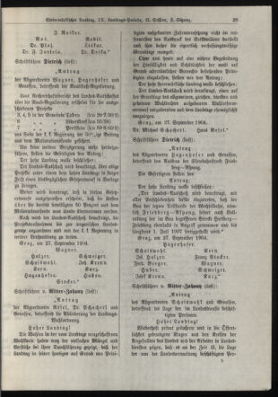 Stenographische Protokolle über die Sitzungen des Steiermärkischen Landtages 19040927 Seite: 17