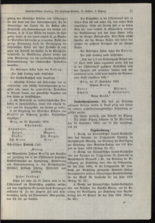 Stenographische Protokolle über die Sitzungen des Steiermärkischen Landtages 19040927 Seite: 19