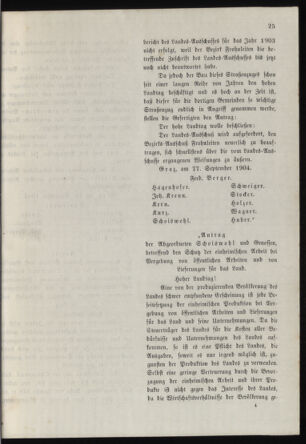 Stenographische Protokolle über die Sitzungen des Steiermärkischen Landtages 19040927 Seite: 45