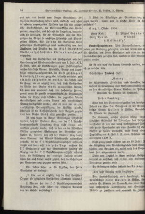 Stenographische Protokolle über die Sitzungen des Steiermärkischen Landtages 19041001 Seite: 14