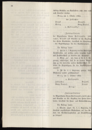 Stenographische Protokolle über die Sitzungen des Steiermärkischen Landtages 19041001 Seite: 32