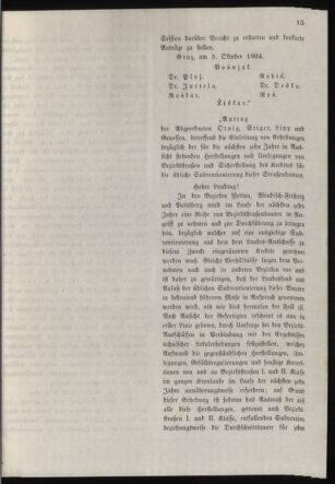 Stenographische Protokolle über die Sitzungen des Steiermärkischen Landtages 19041005 Seite: 29