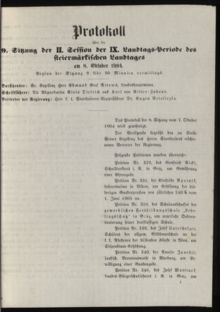 Stenographische Protokolle über die Sitzungen des Steiermärkischen Landtages 19041008 Seite: 11