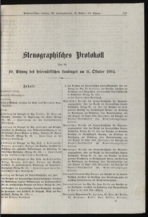 Stenographische Protokolle über die Sitzungen des Steiermärkischen Landtages 19041011 Seite: 1