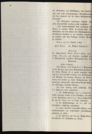 Stenographische Protokolle über die Sitzungen des Steiermärkischen Landtages 19041011 Seite: 30