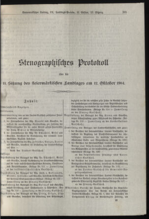 Stenographische Protokolle über die Sitzungen des Steiermärkischen Landtages