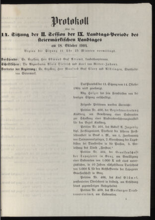 Stenographische Protokolle über die Sitzungen des Steiermärkischen Landtages 19041018 Seite: 29