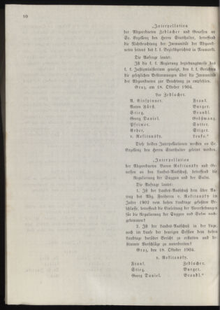 Stenographische Protokolle über die Sitzungen des Steiermärkischen Landtages 19041018 Seite: 38