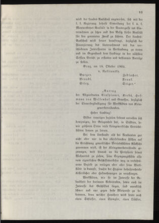 Stenographische Protokolle über die Sitzungen des Steiermärkischen Landtages 19041018 Seite: 41