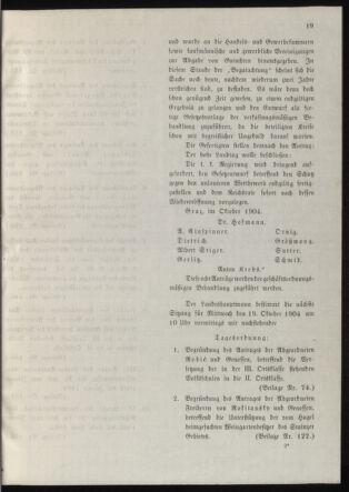 Stenographische Protokolle über die Sitzungen des Steiermärkischen Landtages 19041018 Seite: 47