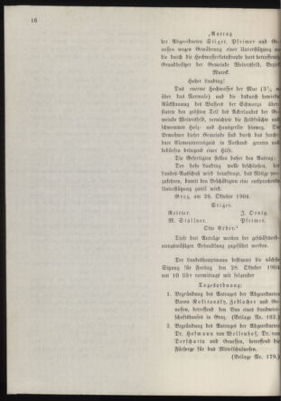 Stenographische Protokolle über die Sitzungen des Steiermärkischen Landtages 19041026 Seite: 42