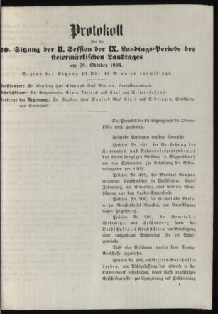 Stenographische Protokolle über die Sitzungen des Steiermärkischen Landtages 19041028 Seite: 19