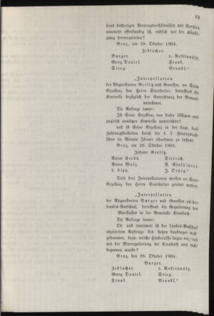 Stenographische Protokolle über die Sitzungen des Steiermärkischen Landtages 19041028 Seite: 31