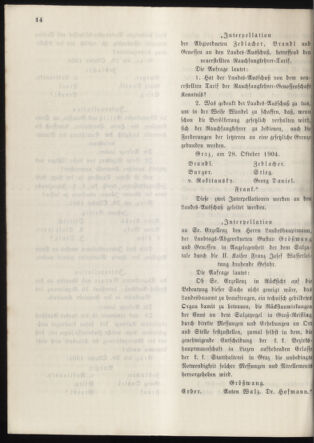 Stenographische Protokolle über die Sitzungen des Steiermärkischen Landtages 19041028 Seite: 32