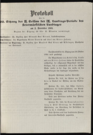 Stenographische Protokolle über die Sitzungen des Steiermärkischen Landtages 19041103 Seite: 47