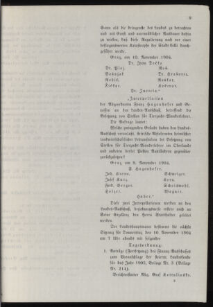 Stenographische Protokolle über die Sitzungen des Steiermärkischen Landtages 19041110 Seite: 31