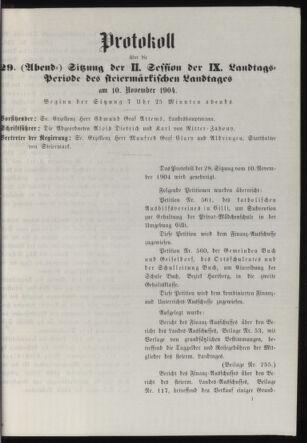 Stenographische Protokolle über die Sitzungen des Steiermärkischen Landtages 19041110 Seite: 35