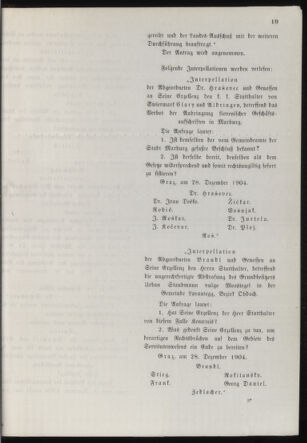 Stenographische Protokolle über die Sitzungen des Steiermärkischen Landtages 19041228 Seite: 37