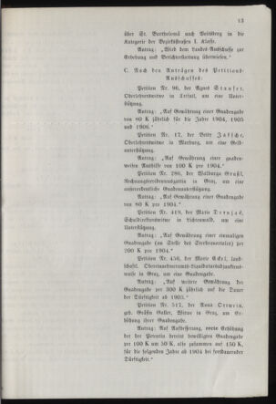 Stenographische Protokolle über die Sitzungen des Steiermärkischen Landtages 19041229 Seite: 29