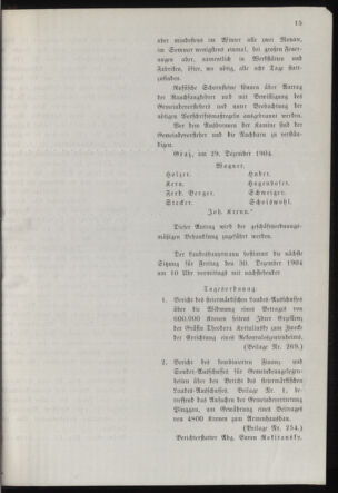 Stenographische Protokolle über die Sitzungen des Steiermärkischen Landtages 19041229 Seite: 31