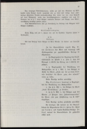 Stenographische Protokolle über die Sitzungen des Steiermärkischen Landtages 19050104 Seite: 13